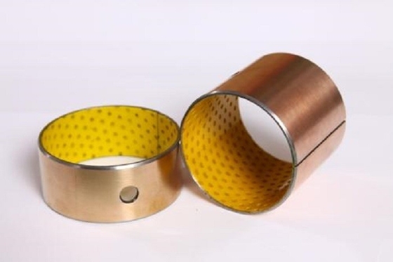 Lead Free Boundary Lubricated Bearing Yellow Lining Good Load Capacity Thin Wall Structure