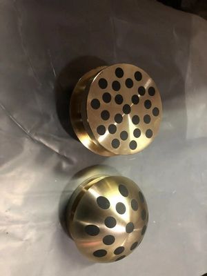 Cast Bronze Solid Lubricant Bearings CuZn25Al6Fe3Mn3 Non-standard With Good Lubrication Effect